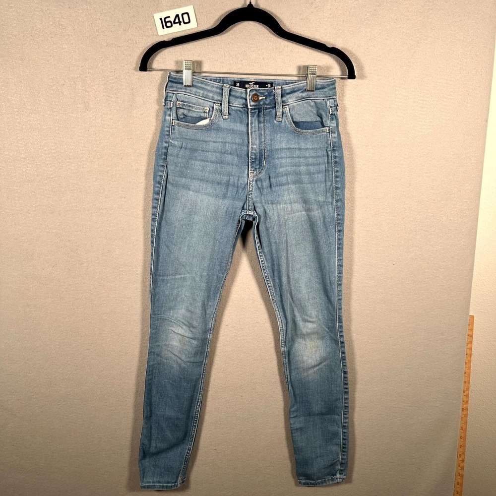 Hollister Jeans Womens 3R Blue Denim‎ Soft Stretch High Rise Super Skinny Leg